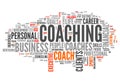 Word Cloud Coaching Royalty Free Stock Photo