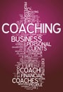 Word Cloud Coaching Royalty Free Stock Photo