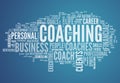 Word Cloud Coaching Royalty Free Stock Photo