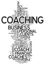 Word Cloud Coaching Royalty Free Stock Photo