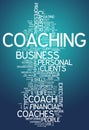 Word Cloud Coaching Royalty Free Stock Photo