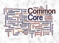 Word Cloud with COMMON CORE concept create with text only