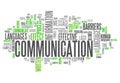 Word Cloud Communication Royalty Free Stock Photo