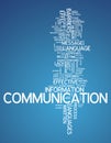 Word Cloud Communication Royalty Free Stock Photo