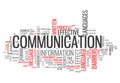 Word Cloud Communication Royalty Free Stock Photo