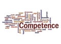 Word Cloud with COMPETENCE concept Royalty Free Stock Photo