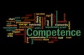Word Cloud with COMPETENCE concept Royalty Free Stock Photo