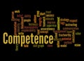 Word Cloud with COMPETENCE concept Royalty Free Stock Photo