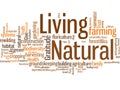 Living natural word cloud