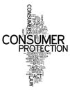 Word Cloud Consumer Protection Royalty Free Stock Photo