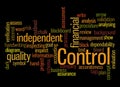 Word Cloud with CONTROL concept Royalty Free Stock Photo
