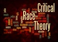 Word Cloud with Critical Race Theory concept create with text only