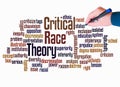 Word Cloud with Critical Race Theory concept create with text only Royalty Free Stock Photo