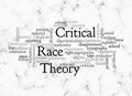 Word Cloud with Critical Race Theory concept create with text only