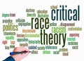 Word Cloud with Critical Race Theory concept create with text only Royalty Free Stock Photo