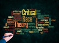 Word Cloud with Critical Race Theory concept create with text only