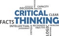 Word cloud - critical thinking