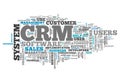 Word Cloud CRM - Customer Relationship Management