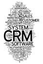 Word Cloud CRM - Customer Relationship Management