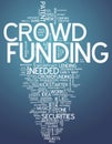 Word Cloud Crowd Funding Royalty Free Stock Photo