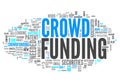 Word Cloud Crowd Funding Royalty Free Stock Photo