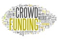 Word Cloud Crowd Funding Royalty Free Stock Photo