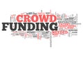 Word Cloud Crowd Funding Royalty Free Stock Photo