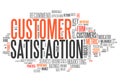Word Cloud Customer Satisfaction Royalty Free Stock Photo