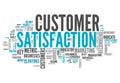 Word Cloud Customer Satisfaction Royalty Free Stock Photo
