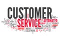 Word Cloud Customer Service Royalty Free Stock Photo