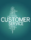 Word Cloud Customer Service Royalty Free Stock Photo
