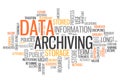 Word Cloud Data Archiving