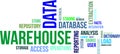 Word cloud - data warehouse