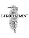 Word Cloud E-Procurement Royalty Free Stock Photo