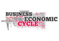 Word Cloud Economic Cycle Royalty Free Stock Photo