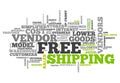 Word Cloud Free Shipping Royalty Free Stock Photo