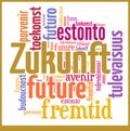 Word Cloud Future in different languages Royalty Free Stock Photo