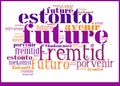 Word Cloud Future in different languages Royalty Free Stock Photo