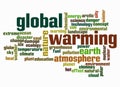 Word Cloud with GLOBAL WARMING concept create with text only