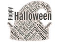 Word Cloud of Happy Halloween Royalty Free Stock Photo