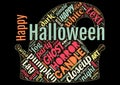 Word Cloud of Happy Halloween Royalty Free Stock Photo