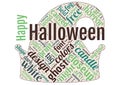 Word Cloud of Happy Halloween Royalty Free Stock Photo