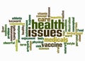 Word Cloud with health issues concept create with text only Royalty Free Stock Photo