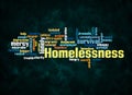 Word Cloud with HOMELESSNESS concept create with text only