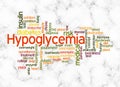 Word Cloud with HYPOGLYCEMIA concept create with text only