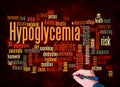 Word Cloud with HYPOGLYCEMIA concept create with text only