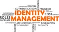 Word cloud - identity management