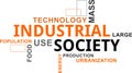 Word cloud - industrial society Royalty Free Stock Photo
