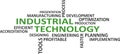 word cloud - industrial technology Royalty Free Stock Photo