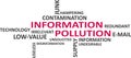 Word cloud - information pollution Royalty Free Stock Photo
